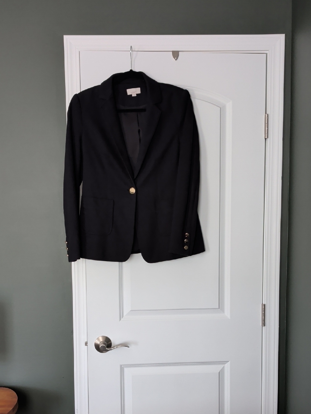 LOFT Black Blazer with Gold Buttons